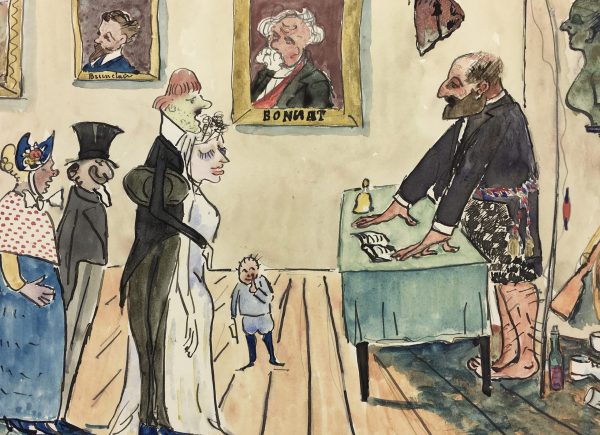 Figures Original Art - Wedding Ceremony, C.1960