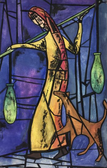 Figures Original Art - Porteur, C.1950