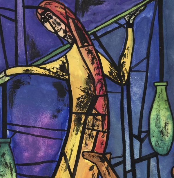 Figures Original Art - Porteur, C.1950