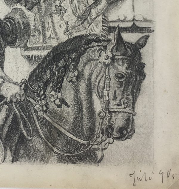 Figures Original Art - Gallant, 1890