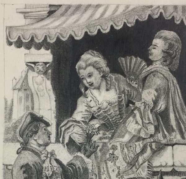 Figures Original Art - Gallant, 1890