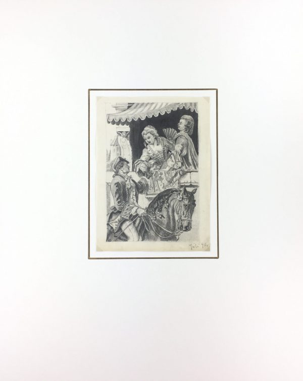 Figures Original Art - Gallant, 1890