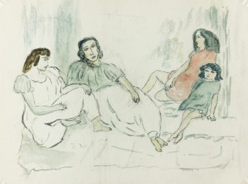 Figures Original Art - Sisters, J. Aguillaume, C.1970