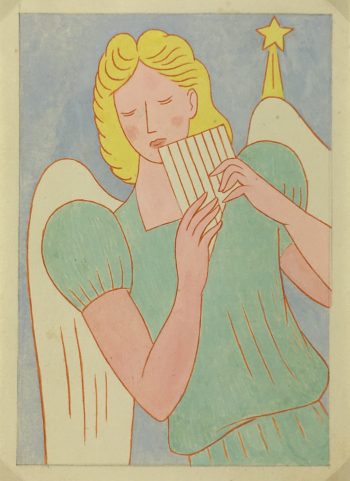 Figures Original Art - Angel, Albert Viale, C.1940
