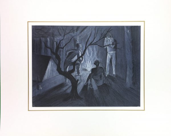 Figures Original Art - Campfire, Fillon, C.1960