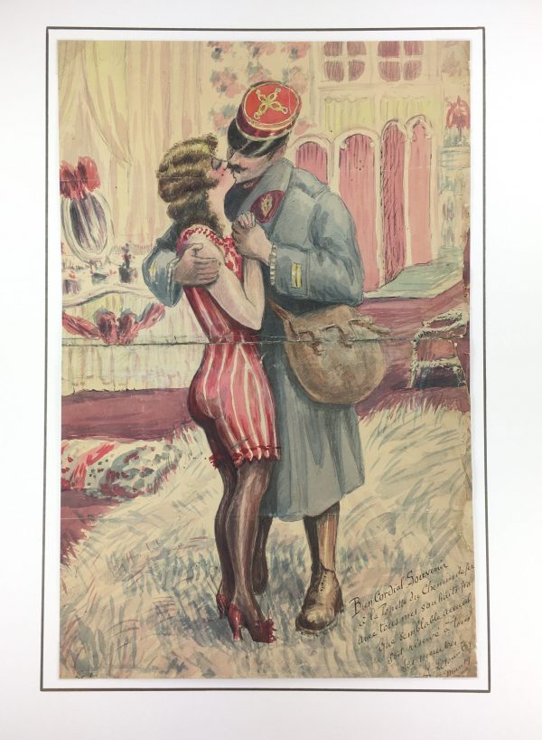 Figures Original Art - Lady of Pleasure, L. Lerome, 1919