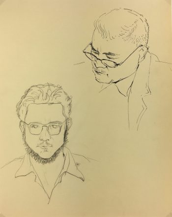 Figures Original Art - Portrait, Andre Lafond, 1955