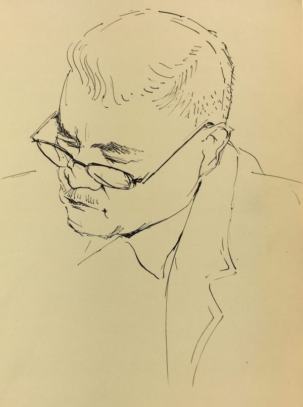 Figures Original Art - Portrait, Andre Lafond, 1955