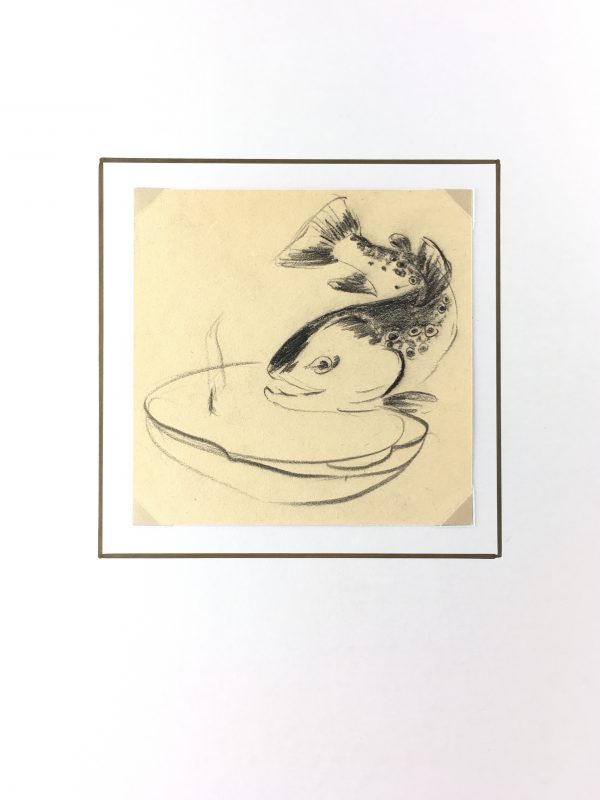 Animals Fish & Fishing Original Art - Fish, c.1960