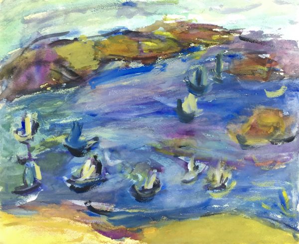 Maritime Original Art - Natural Harbor, c.1950