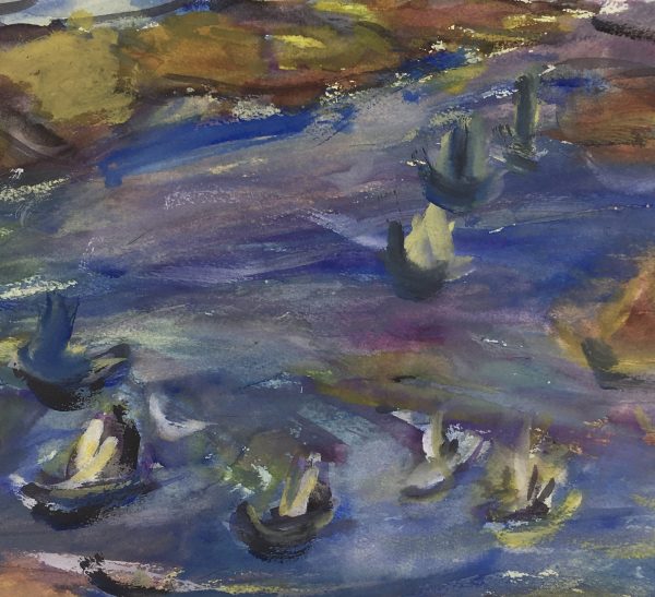 Maritime Original Art - Natural Harbor, c.1950