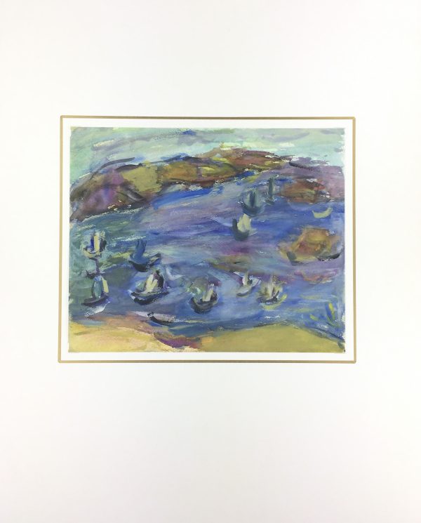 Maritime Original Art - Natural Harbor, c.1950