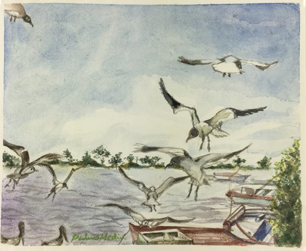 Maritime Original Art - Maritime, P. Medina, c.1960