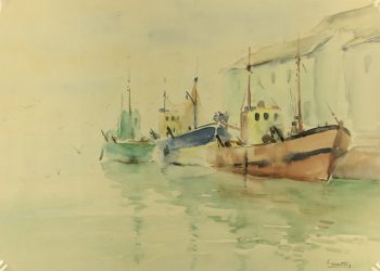 Maritime Original Art - Serene Port, 2000