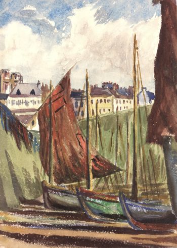 Maritime Original Art - Sail Boats, c.1930