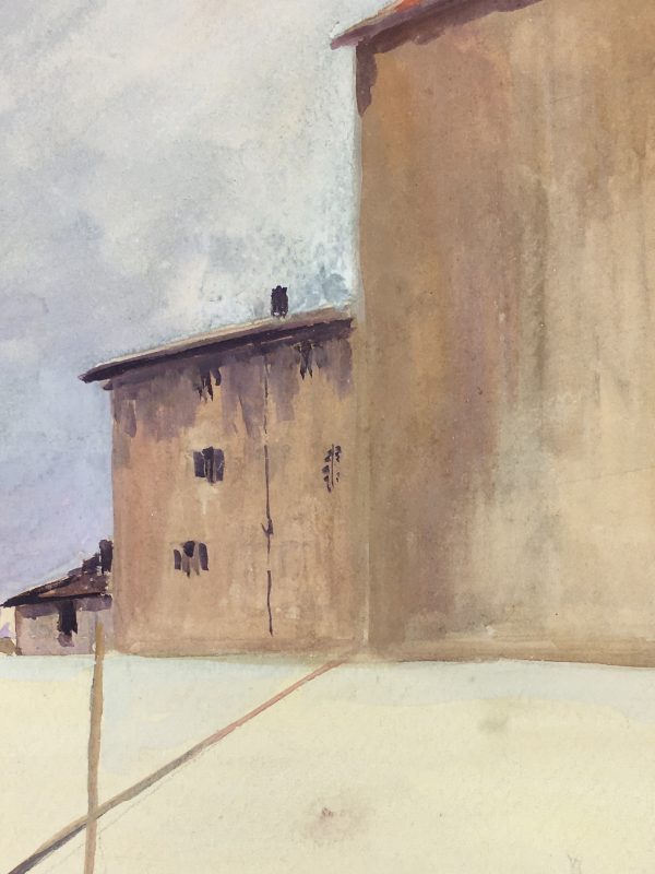 Maritime Original Art - Port Town, c.1970