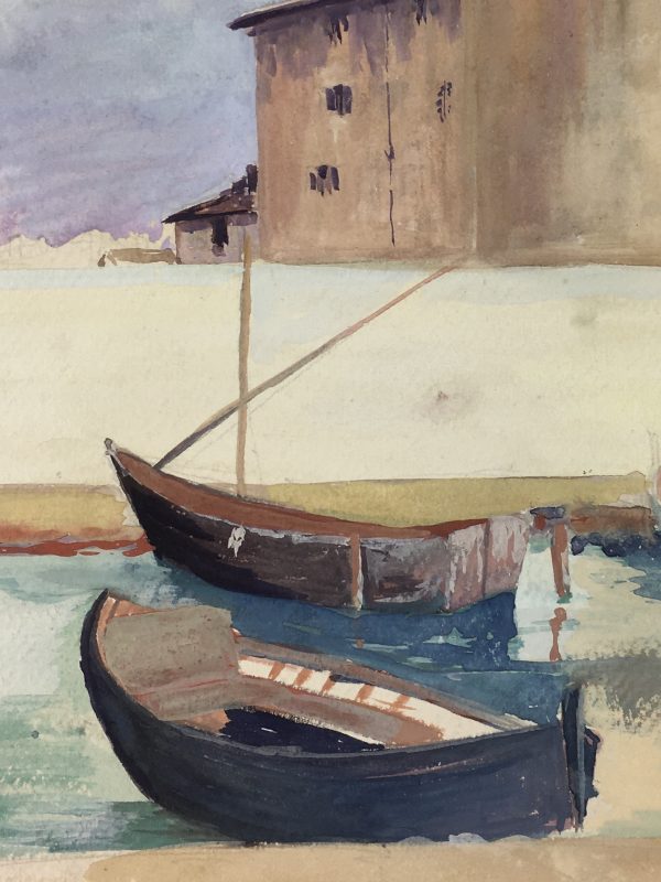 Maritime Original Art - Port Town, c.1970