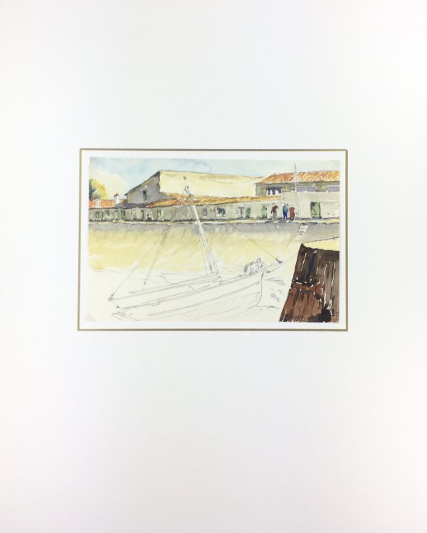 Maritime Original Art - Port, C. Groux, c.1940