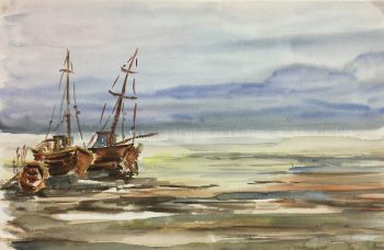 Maritime Original Art - Ships, C.1970