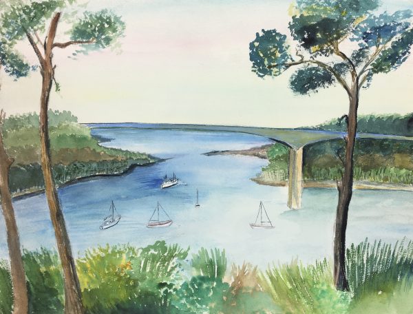 Maritime Original Art - Sailing Horizon, C.1960