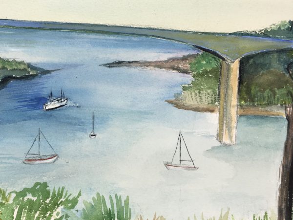 Maritime Original Art - Sailing Horizon, C.1960