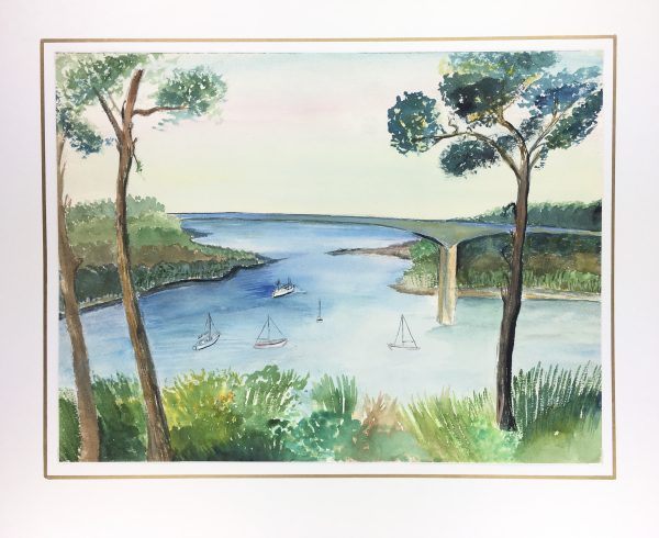 Maritime Original Art - Sailing Horizon, C.1960