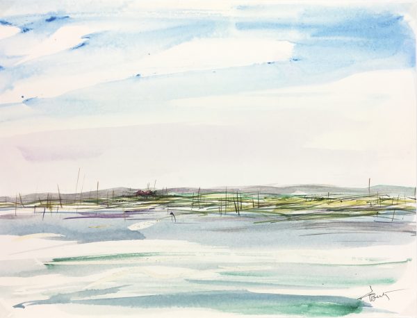 Maritime Original Art - Maritime, Waterfront, Suzanne Buty, 1973