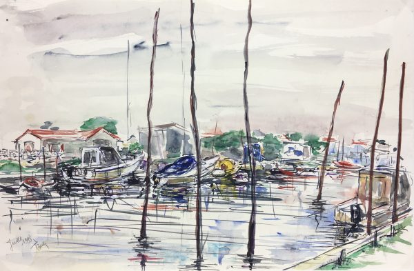 Maritime Original Art - Maritime, Waterfront, Suzanne Buty, 1998