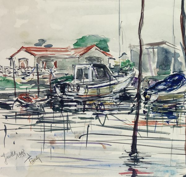 Maritime Original Art - Maritime, Waterfront, Suzanne Buty, 1998