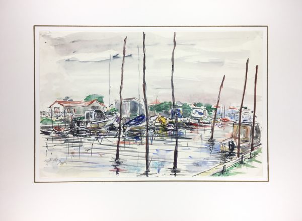Maritime Original Art - Maritime, Waterfront, Suzanne Buty, 1998