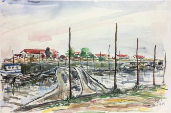 Maritime Original Art - Maritime, Waterfront, Suzanne Buty, 1998