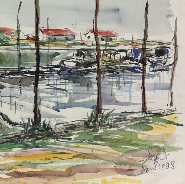 Maritime Original Art - Maritime, Waterfront, Suzanne Buty, 1998