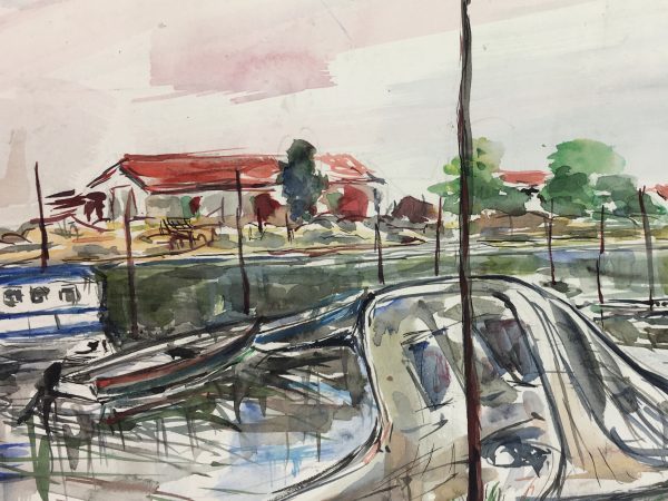 Maritime Original Art - Maritime, Waterfront, Suzanne Buty, 1998