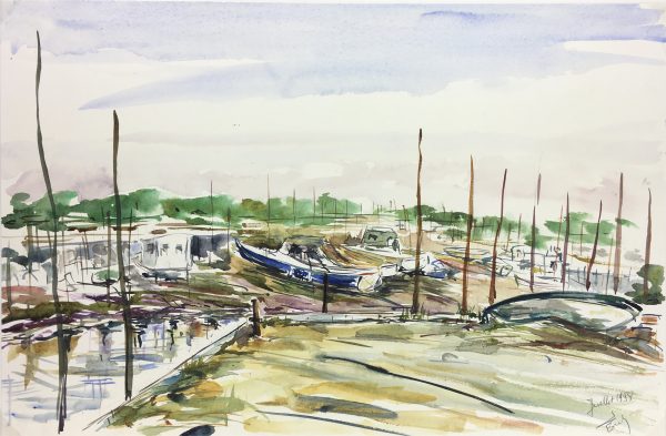 Maritime Original Art - Maritime, Waterfront, Suzanne Buty, 1998