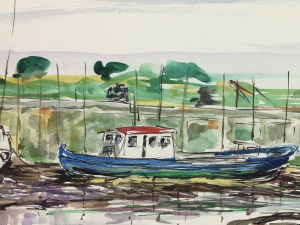 Maritime Original Art - Maritime, Waterfront, Suzanne Buty, 1991