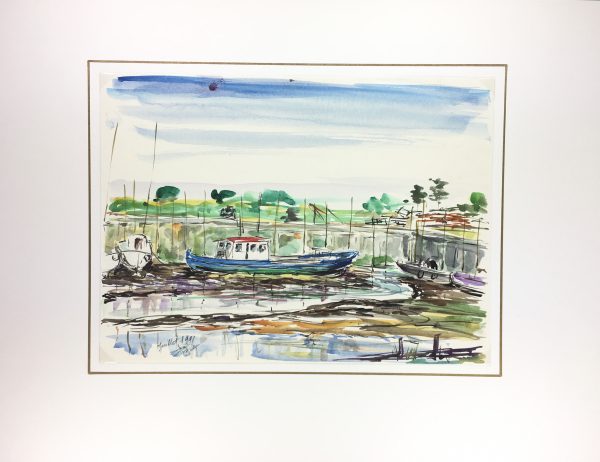 Maritime Original Art - Maritime, Waterfront, Suzanne Buty, 1991