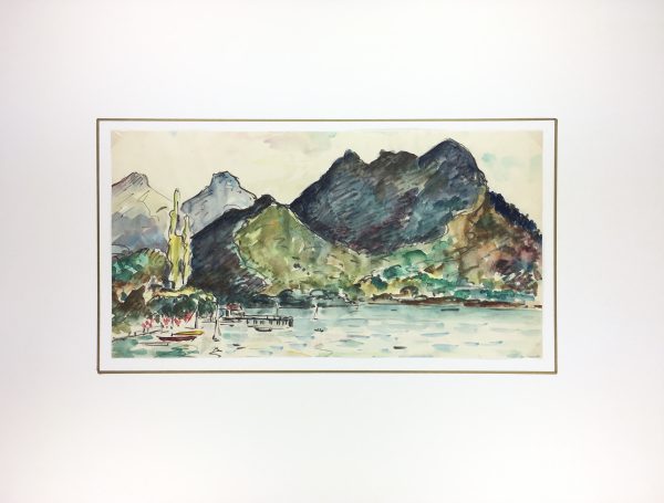 Maritime Original Art - Harbor, c.1950