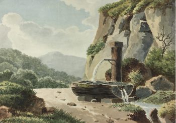 Mountains Original Art - Mountain Source, C.1880