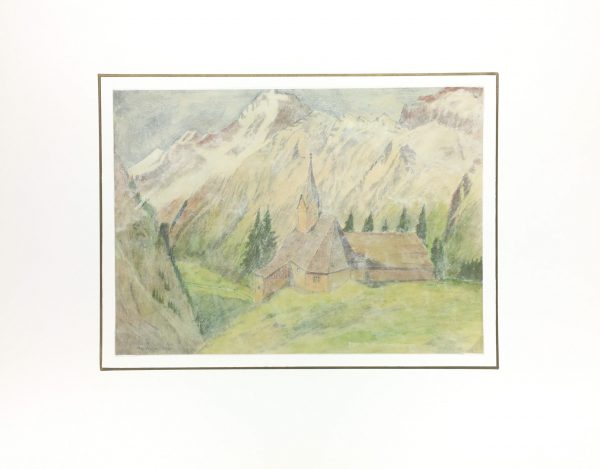 Mountains Original Art - San Magdalena, Hans Piaskowski, 1950