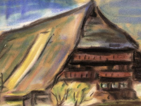 Mountains Original Art - Chalet, H krana, C.1970