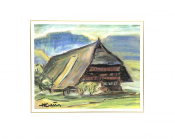 Mountains Original Art - Chalet, H krana, C.1970