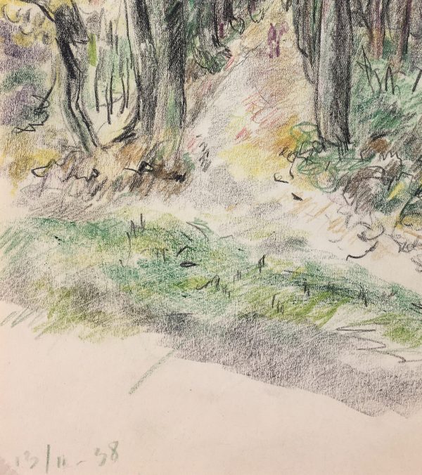 Paris, France Original Art - Forest, Gabriel Spat (1890-1967), C.1930