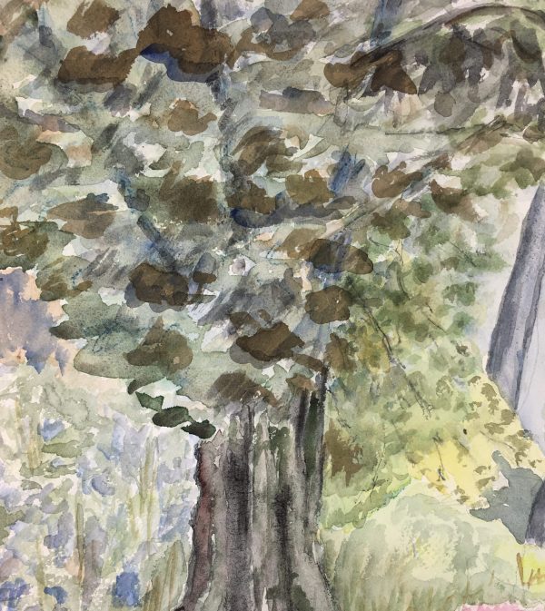 Paris, France Original Art - Paris Luxembourg Gardens, C.1960