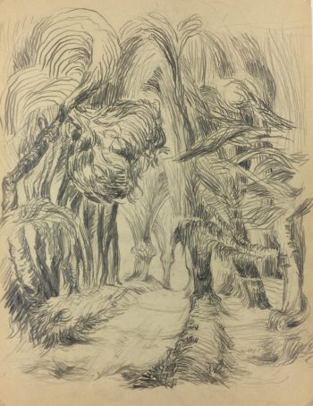Paris, France Original Art - Landscape, Gromont, 1947
