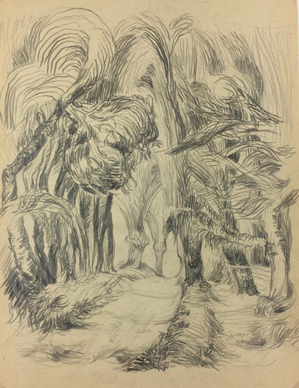 Paris, France Original Art - Landscape, Gromont, 1947