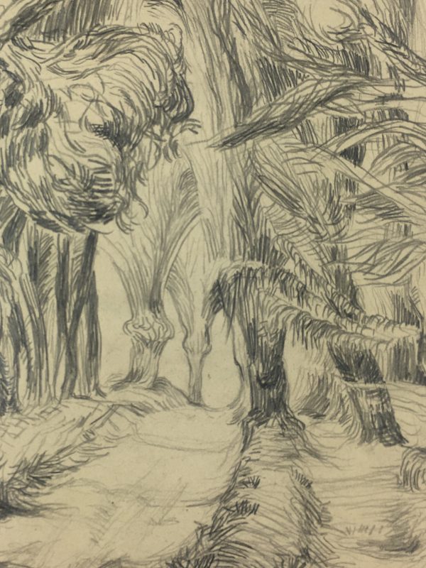 Paris, France Original Art - Landscape, Gromont, 1947
