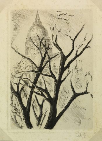 Paris, France Original Art - Invalides, Duff, C.1950