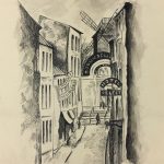 Paris, France Original Art - Ink - Paris, St. Lay, C.1950