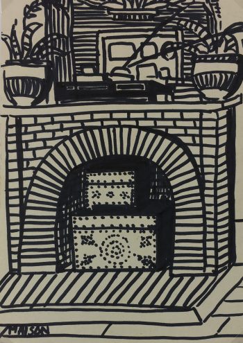 Paris, France Original Art - Ink - Paris Life, C.1985