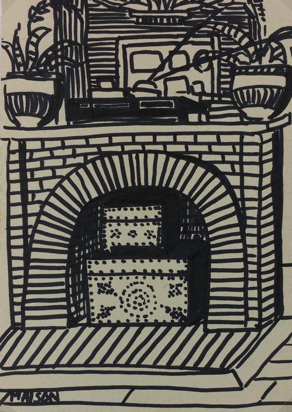 Paris, France Original Art - Ink - Paris Life, C.1985